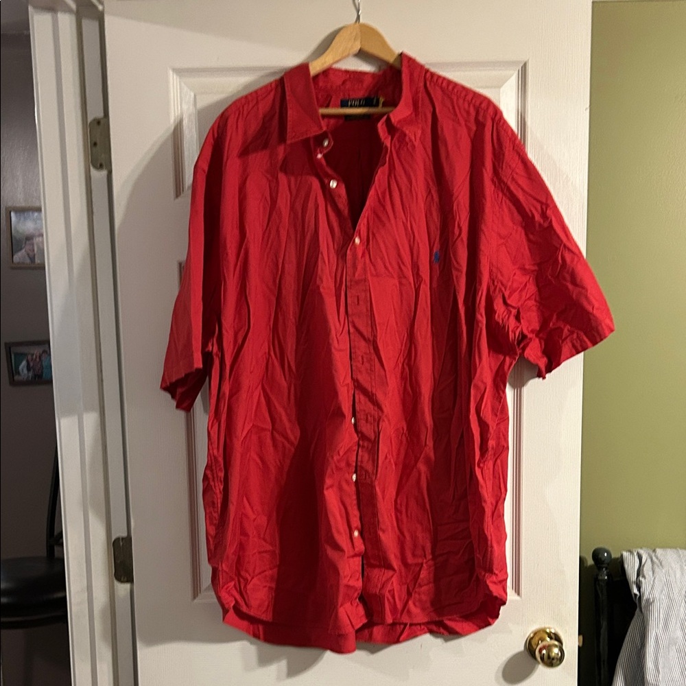 Polo by Ralph Lauren Red Casual Button Down Shirt
